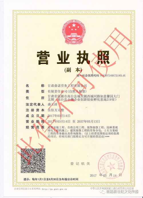 工商注冊代辦就選高臺鼎譽中小企業(yè)服務有限責任公司
